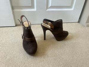 PRIVILEGED by J C DOSSIER Stilettos Dominatrix High Heels Womens Shoes Sz 7.5